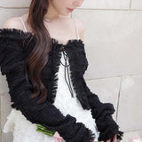 Frill gather bolero