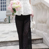 Petal veil lace pants