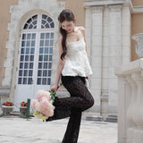 Petal veil lace pants
