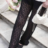 Petal veil lace pants