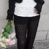Petal veil lace pants
