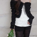 Frill gather bolero