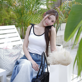 Ribbon rib camisole