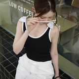 Ribbon rib camisole