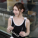 Ribbon rib camisole