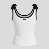 Ribbon rib camisole