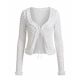 Frill gather bolero